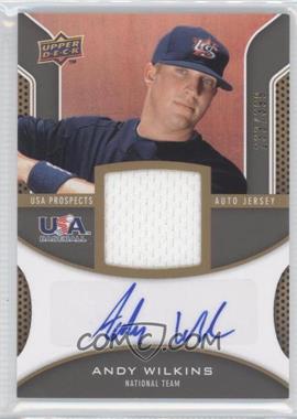 2009 Upper Deck Signature Stars - USA Prospects Autograph Jerseys #USA-AW - Andy Wilkins /399
