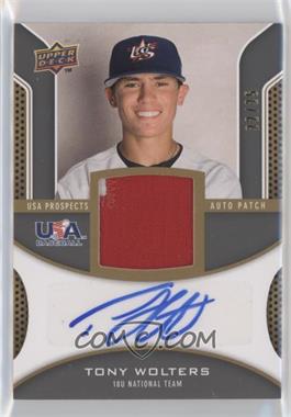 2009 Upper Deck Signature Stars - USA Prospects Autograph Patch #USA-TW - Tony Wolters /25
