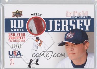 2009 Upper Deck Signature Stars - USA Star Prospects - UD Game Jersey Patch #GPU-20 - Tony Wolters /25