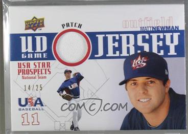 2009 Upper Deck Signature Stars - USA Star Prospects - UD Game Jersey Patch #GPU-34 - Matt Newman /25 [Noted]