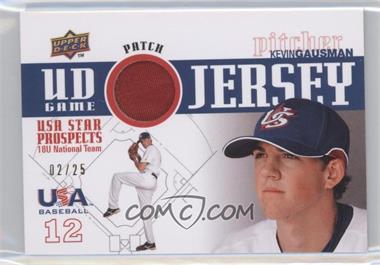 2009 Upper Deck Signature Stars - USA Star Prospects - UD Game Jersey Patch #GPU-6 - Kevin Gausman /25