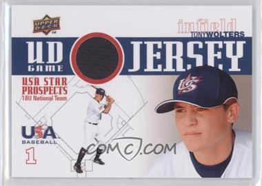 2009 Upper Deck Signature Stars - USA Star Prospects - UD Game Jersey #GJU-20 - Tony Wolters