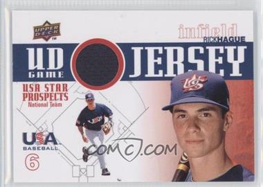 2009 Upper Deck Signature Stars - USA Star Prospects - UD Game Jersey #GJU-30 - Rick Hague