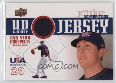 2009 Upper Deck Signature Stars - USA Star Prospects - UD Game Jersey #GJU-35 - Nick Pepitone