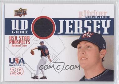 2009 Upper Deck Signature Stars - USA Star Prospects - UD Game Jersey #GJU-35 - Nick Pepitone