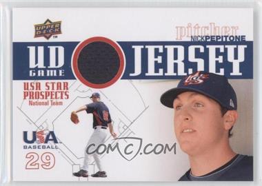 2009 Upper Deck Signature Stars - USA Star Prospects - UD Game Jersey #GJU-35 - Nick Pepitone