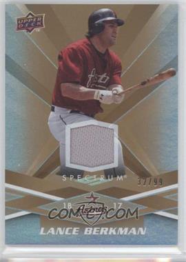 2009 Upper Deck Spectrum - [Base] - Gold Jersey #40 - Lance Berkman /99