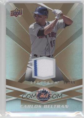 2009 Upper Deck Spectrum - [Base] - Gold Jersey #62 - Carlos Beltran /99