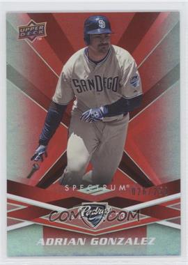 2009 Upper Deck Spectrum - [Base] - Red #78 - Adrian Gonzalez /250