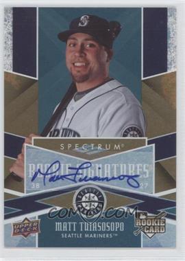 2009 Upper Deck Spectrum - [Base] #120 - Rookie Signatures - Matt Tuiasosopo