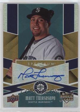 2009 Upper Deck Spectrum - [Base] #120 - Rookie Signatures - Matt Tuiasosopo