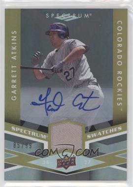 2009 Upper Deck Spectrum - Spectrum Swatches - Autographs #SS-GA - Garrett Atkins /99