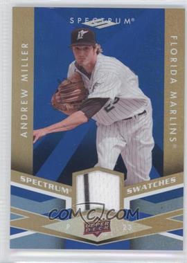 2009 Upper Deck Spectrum - Spectrum Swatches - Blue #SS-AM - Andrew Miller