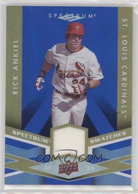 2009 Upper Deck Spectrum - Spectrum Swatches - Blue #SS-AN - Rick Ankiel