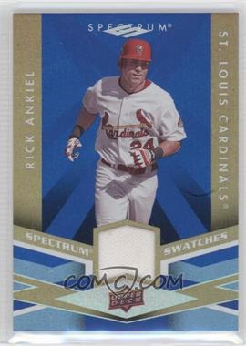 2009 Upper Deck Spectrum - Spectrum Swatches - Blue #SS-AN - Rick Ankiel