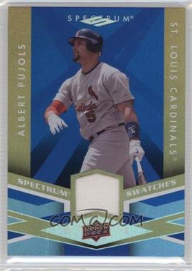 2009 Upper Deck Spectrum - Spectrum Swatches - Blue #SS-AP - Albert Pujols