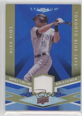 2009 Upper Deck Spectrum - Spectrum Swatches - Blue #SS-AR - Alex Rios