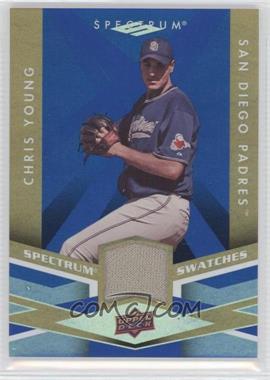 2009 Upper Deck Spectrum - Spectrum Swatches - Blue #SS-CY - Chris Young