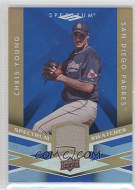 2009 Upper Deck Spectrum - Spectrum Swatches - Blue #SS-CY - Chris Young