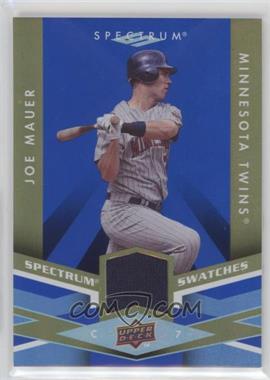 2009 Upper Deck Spectrum - Spectrum Swatches - Blue #SS-JM - Joe Mauer