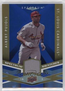 2009 Upper Deck Spectrum - Spectrum Swatches - Blue #SS-PU - Albert Pujols