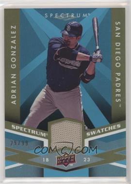 2009 Upper Deck Spectrum - Spectrum Swatches - Light Blue #SS-AG - Adrian Gonzalez /99