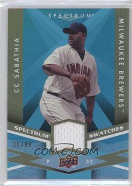 2009 Upper Deck Spectrum - Spectrum Swatches - Light Blue #SS-CS - CC Sabathia /99