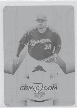 2009 Upper Deck Spectrum - Spectrum Swatches - Printing Plate Black #SS-PF - Prince Fielder /1