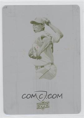 2009 Upper Deck Spectrum - Spectrum Swatches - Printing Plate Yellow #SS-BE - Josh Beckett /1