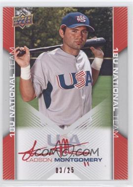 2009 Upper Deck USA Baseball Box Set - [Base] - Red Ink Autographs #USA-90 - Ladson Montgomery /25