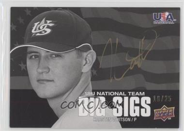 2009 Upper Deck USA Baseball Box Set - Big Sigs 18U National Team - Gold Ink #BS18U-KW - Karsten Whitson /25 [Noted]
