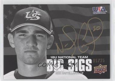 2009 Upper Deck USA Baseball Box Set - Big Sigs 18U National Team - Gold Ink #BS18U-NC - Nick Castellanos /25