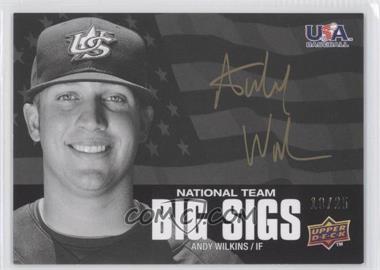 2009 Upper Deck USA Baseball Box Set - Big Sigs National Team - Gold Ink #BSNT-AW - Andy Wilkins /25