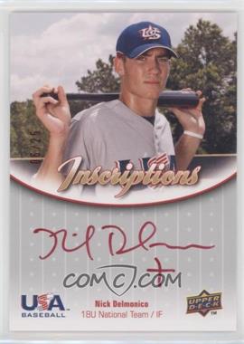 2009 Upper Deck USA Baseball Box Set - Inscriptions 18U National Team - Red Ink #IN18U-ND - Nick Delmonico /25