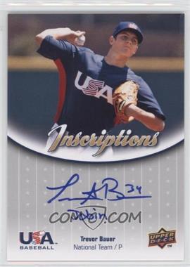 2009 Upper Deck USA Baseball Box Set - Inscriptions National Team #INNT-TB - Trevor Bauer