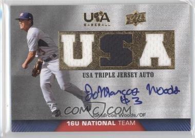 2009 Upper Deck USA Baseball Box Set - Triple Jersey 16U National Team - Autographs #TJA16U-JW - JoMarcos Woods