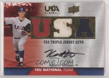 2009 Upper Deck USA Baseball Box Set - Triple Jersey 18U National Team - Autographs #TJA18U-KW - Karsten Whitson