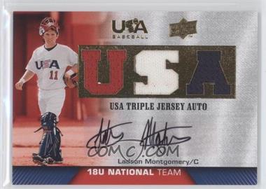 2009 Upper Deck USA Baseball Box Set - Triple Jersey 18U National Team - Autographs #TJA18U-LM - Ladson Montgomery