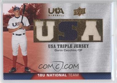 2009 Upper Deck USA Baseball Box Set - Triple Jersey 18U National Team #TJ18U-GC - Garin Cecchini