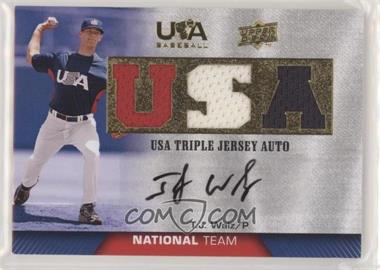 2009 Upper Deck USA Baseball Box Set - Triple Jersey National Team - Autographs #TJANT-TW - T.J. Walz