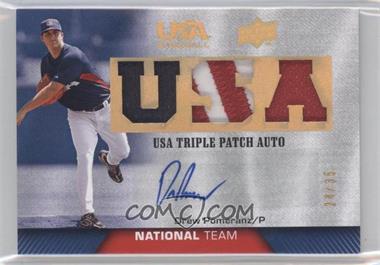 2009 Upper Deck USA Baseball Box Set - Triple Jersey National Team - Patch Autographs #TPANT-DP - Drew Pomeranz /35