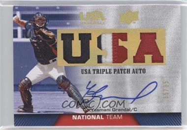 2009 Upper Deck USA Baseball Box Set - Triple Jersey National Team - Patch Autographs #TPANT-YG - Yasmani Grandal /35