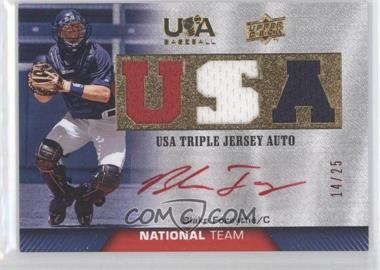 2009 Upper Deck USA Baseball Box Set - Triple Jersey National Team Autographs - Red Ink #TJANT-BF - Blake Forsythe /25