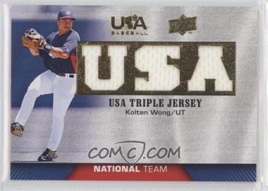 2009 Upper Deck USA Baseball Box Set - Triple Jersey National Team #TJNT-KW - Kolten Wong