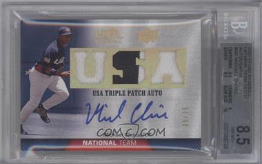 2009 Upper Deck USA Baseball Box Set - Triple Patch Autograph National Team #TPANT-MC - Michael Choice /35 [BGS 8.5 NM‑MT+]