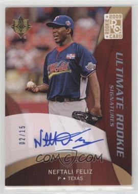 2009 Upper Deck Ultimate Collection - [Base] - Blue Version 1 #108 - Rookie Signatures - Neftali Feliz /15