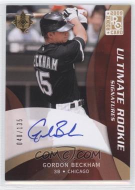 2009 Upper Deck Ultimate Collection - [Base] #109 - Rookie Signatures - Gordon Beckham /135