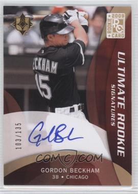 2009 Upper Deck Ultimate Collection - [Base] #109 - Rookie Signatures - Gordon Beckham /135