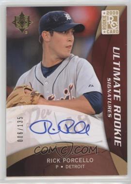 2009 Upper Deck Ultimate Collection - [Base] #110 - Rookie Signatures - Rick Porcello /135