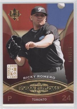 2009 Upper Deck Ultimate Collection - [Base] #90 - Ricky Romero /599 [Noted]